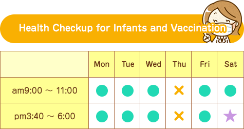 Health Checkup for Infants and Vaccination